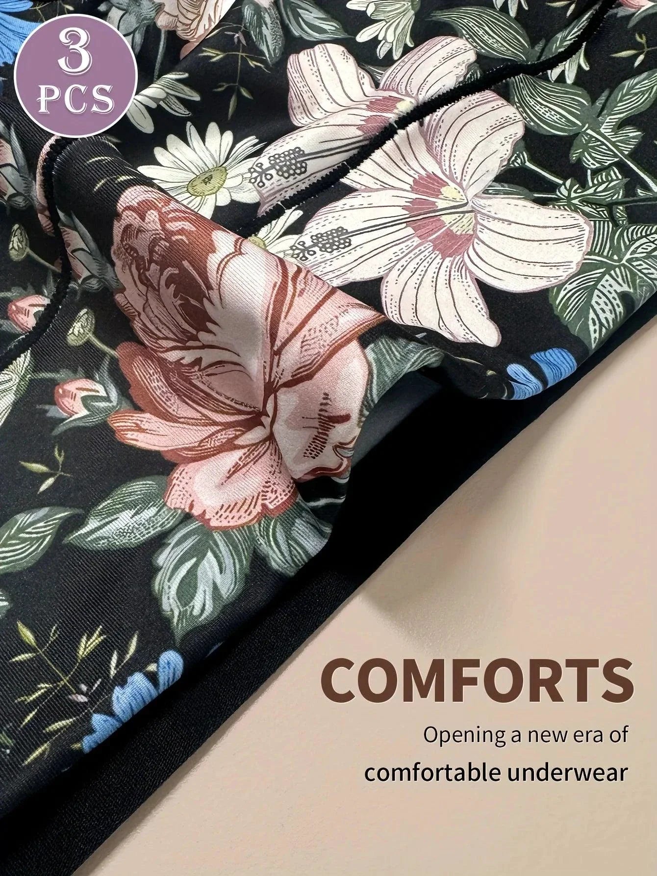 Conjunto de 3 Braguitas de Cintura Alta para Mujeres - Cómodas y Elegantes
