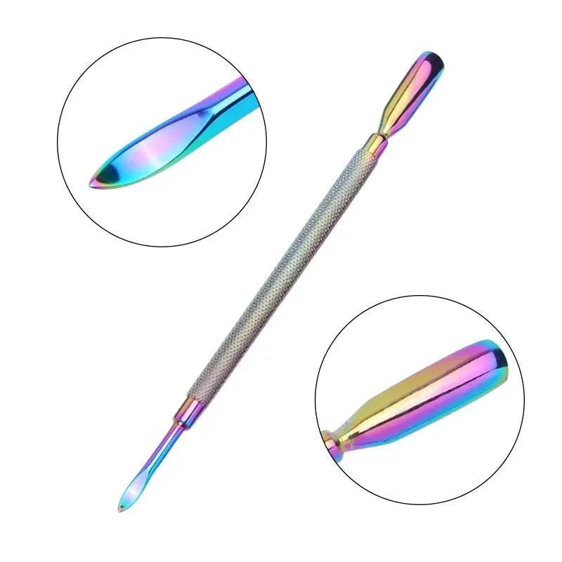 Juego de Cuidado de Uñas Profesional de 4 Piezas de Acero Inoxidable