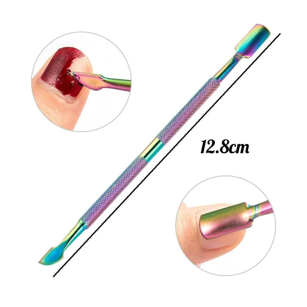 Juego de Cuidado de Uñas Profesional de 4 Piezas de Acero Inoxidable