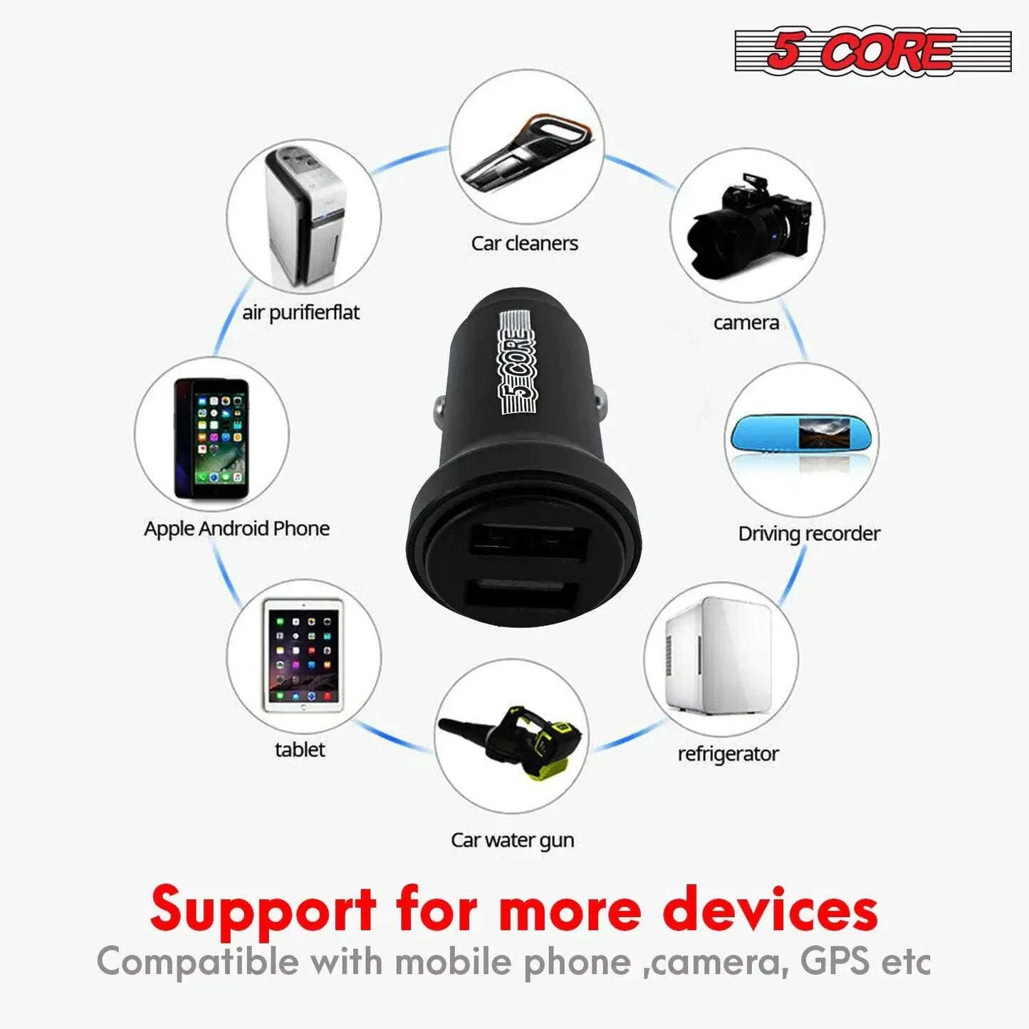 Adaptateur USB-C pour voiture 5Core SpeedCharge