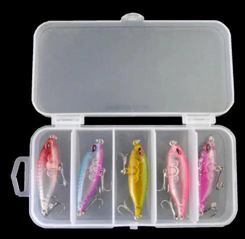 Kit de Cebos Pro Angler de 5 Piezas para Entusiastas de la Pesca