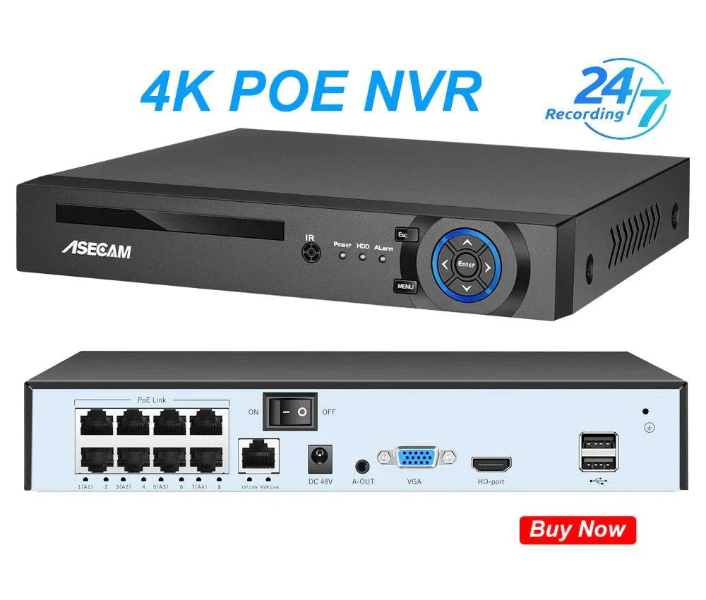 Cámara IP de 8MP: Claridad 4K, Audio Mejorado y Visión Nocturna