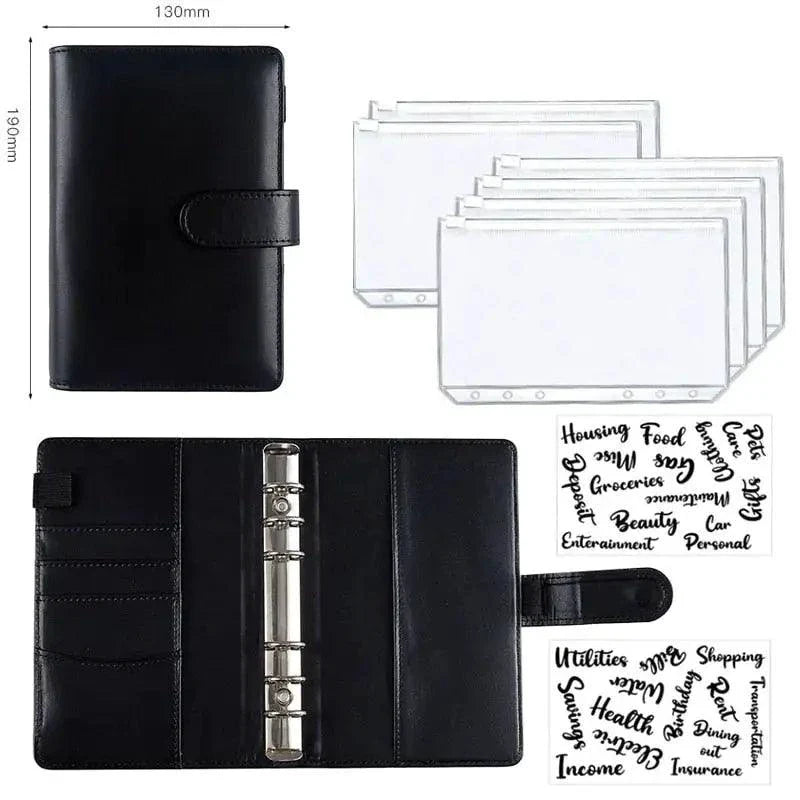 Organisateur Financier en Cuir Deluxe A6