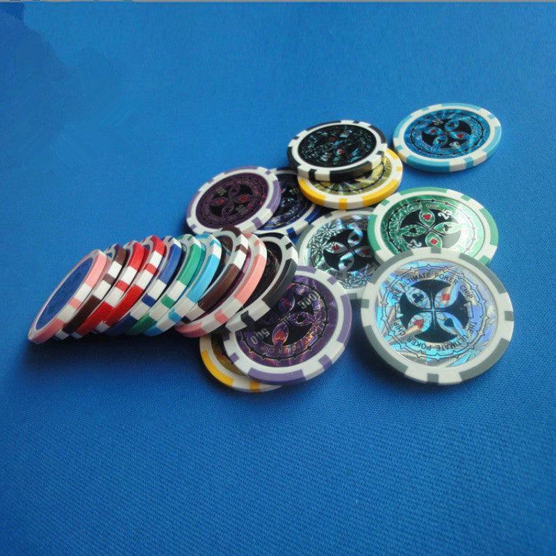 Ensemble de jetons de poker en plastique ABS de qualité supérieure à deux couleurs