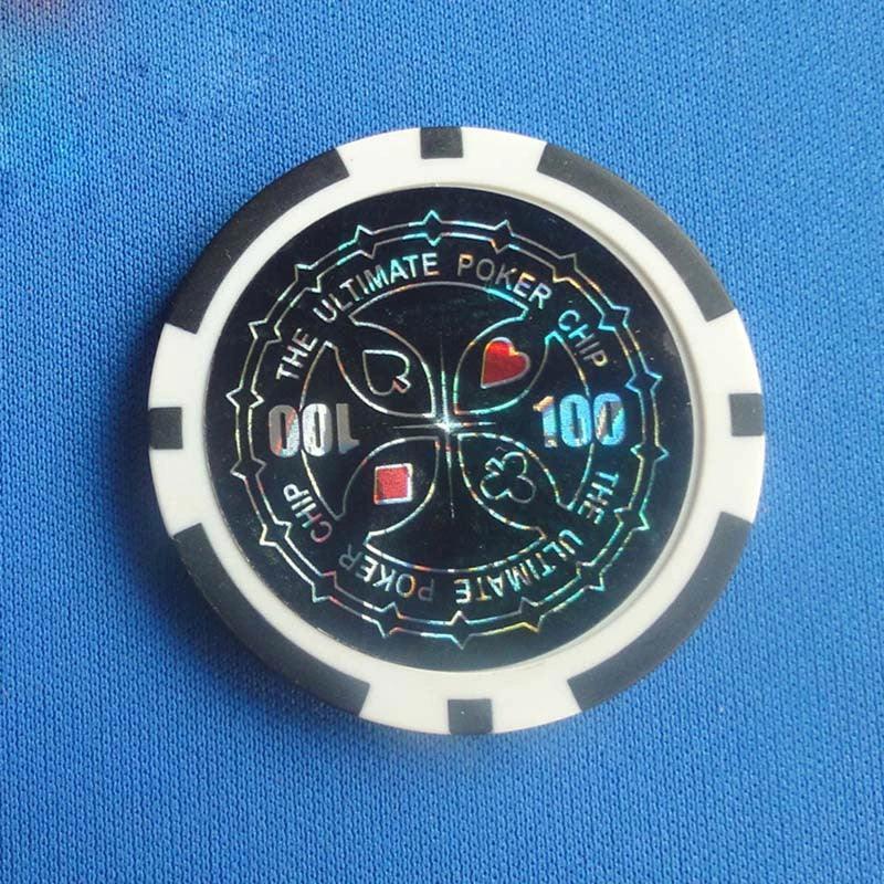 Ensemble de jetons de poker en plastique ABS de qualité supérieure à deux couleurs