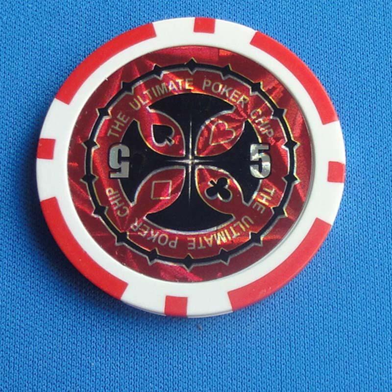 Ensemble de jetons de poker en plastique ABS de qualité supérieure à deux couleurs