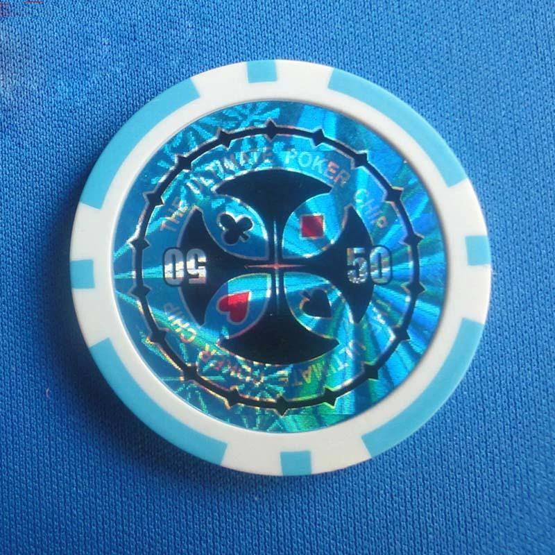 Ensemble de jetons de poker en plastique ABS de qualité supérieure à deux couleurs