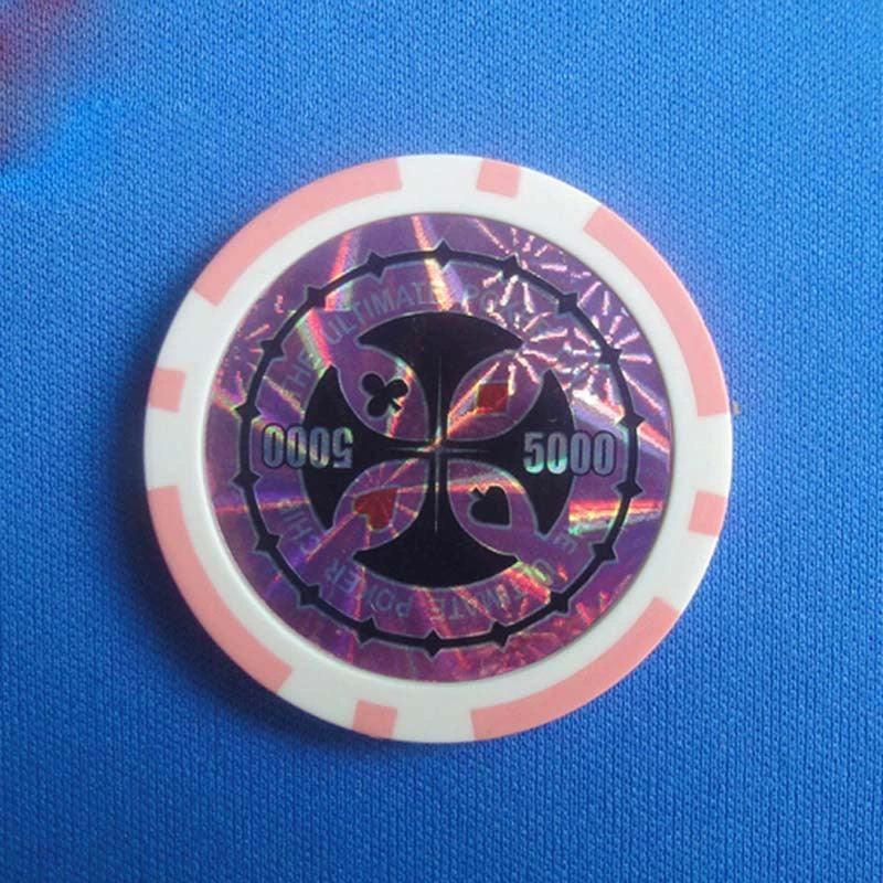 Ensemble de jetons de poker en plastique ABS de qualité supérieure à deux couleurs