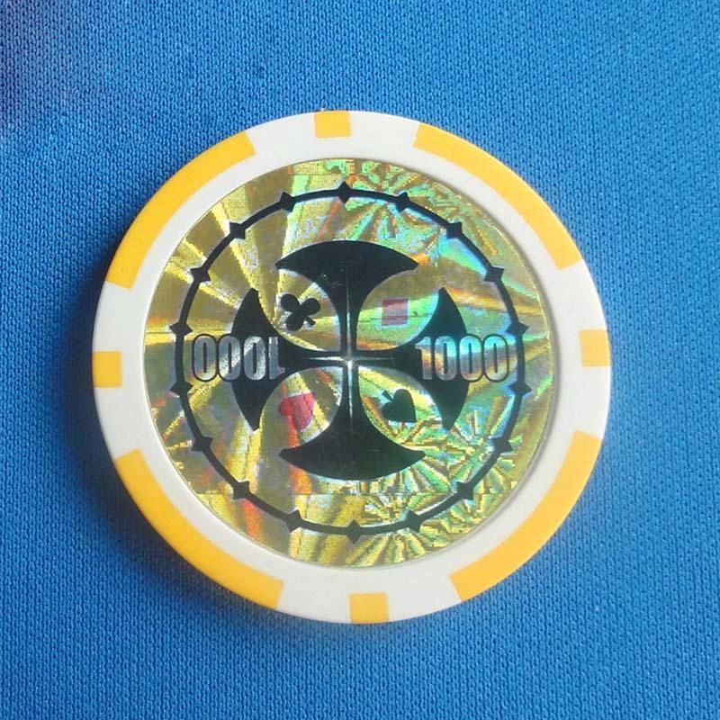 Ensemble de jetons de poker en plastique ABS de qualité supérieure à deux couleurs