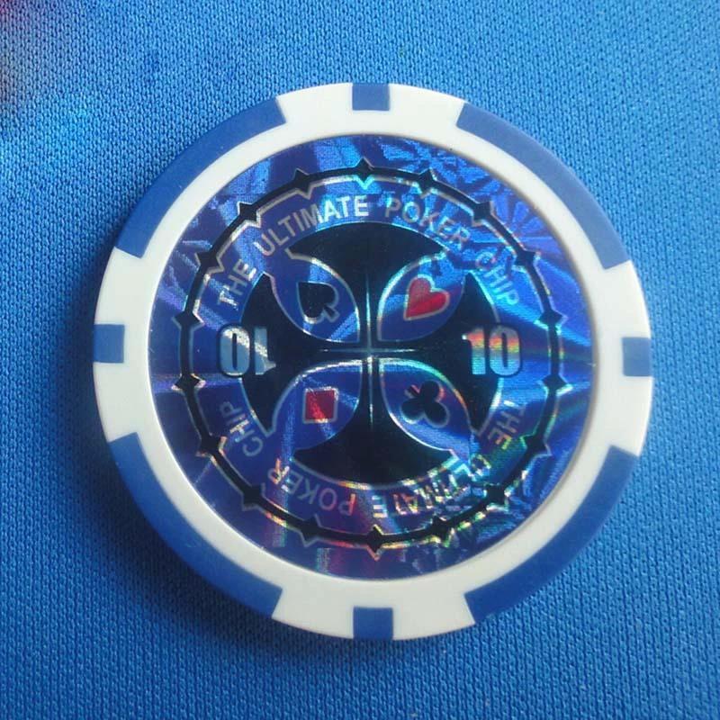 Ensemble de jetons de poker en plastique ABS de qualité supérieure à deux couleurs