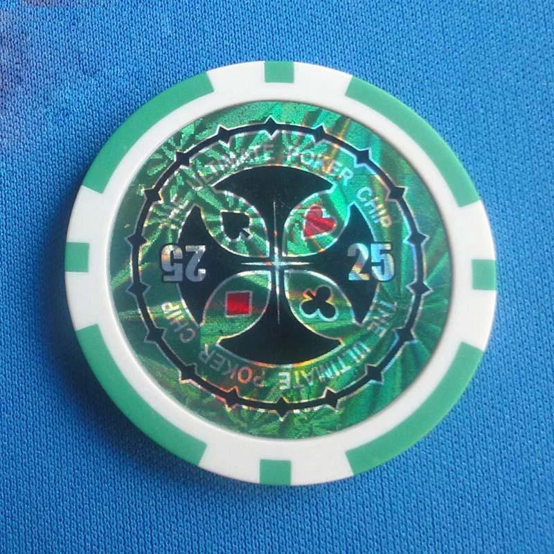 Ensemble de jetons de poker en plastique ABS de qualité supérieure à deux couleurs