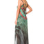 Robe Longue Afrique - Design Élégant à Décolleté en V