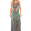 Robe Longue Afrique - Design Élégant à Décolleté en V