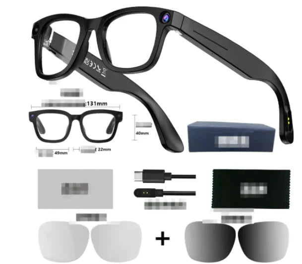 Gafas inteligentes con cámara AI para captura manos libres