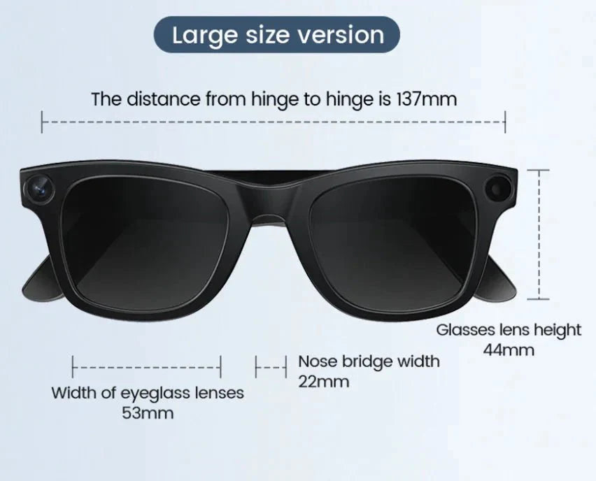 Gafas inteligentes con cámara AI para captura manos libres