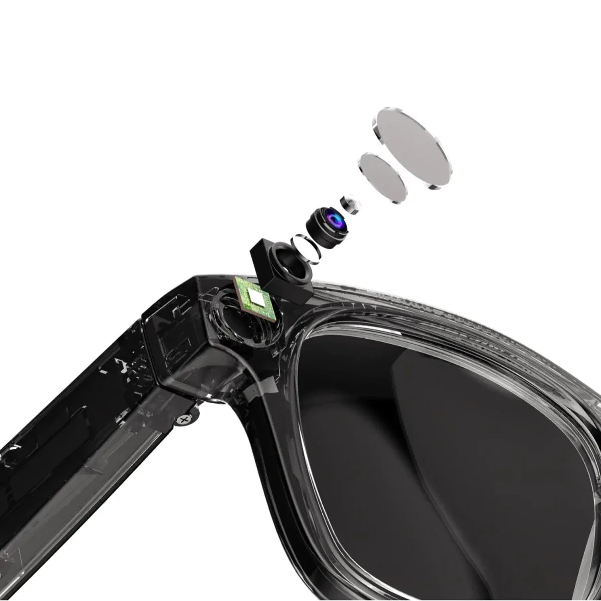 Gafas inteligentes con cámara AI para captura manos libres