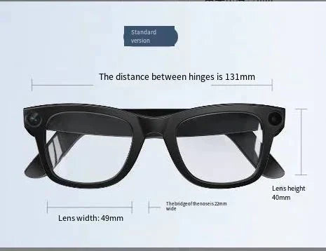 Gafas inteligentes con cámara AI para captura manos libres