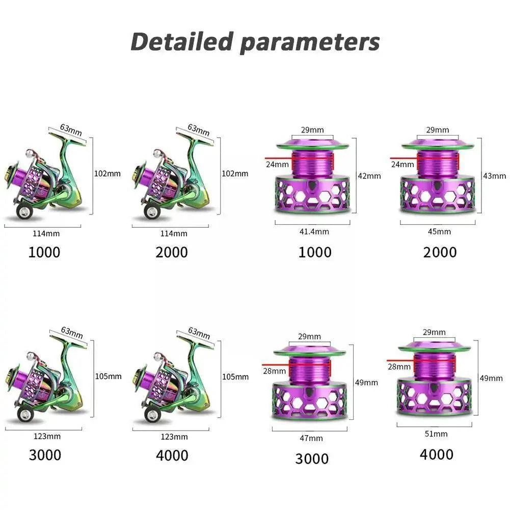 AluSpin Reel Master - Carrete de Pesca Giratorio Premium