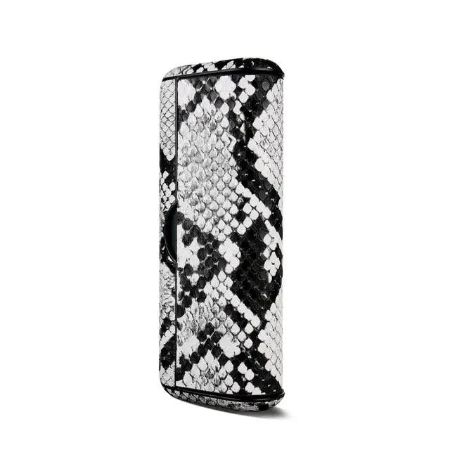 Étui en cuir à motif serpent pour appareils électroniques