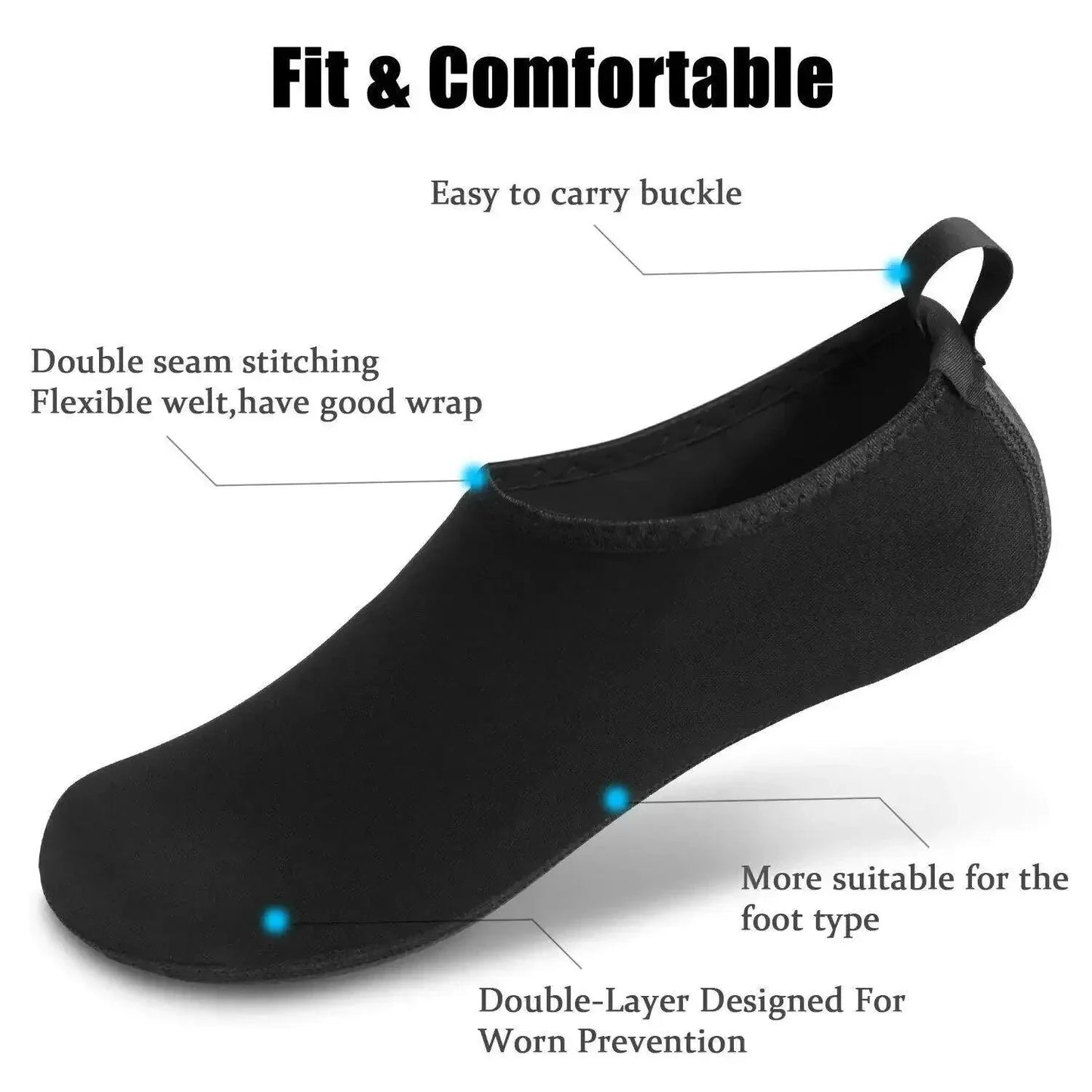 AquaFlex Unisex Quick-Dry Water Shoes for Beach and Yoga