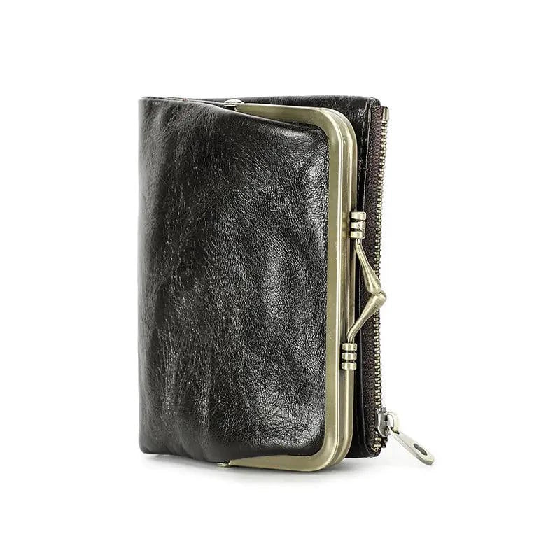 Portefeuille en cuir véritable pour femmes - Élégant et fonctionnel