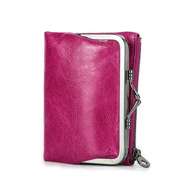 Portefeuille en cuir véritable pour femmes - Élégant et fonctionnel