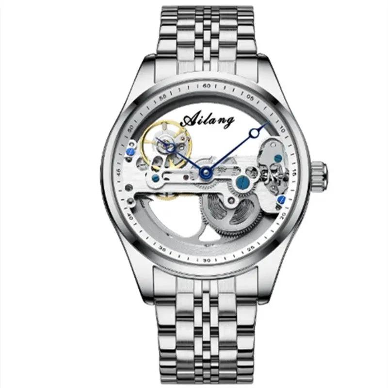 Reloj Mecánico Automático con Correa de Silicona