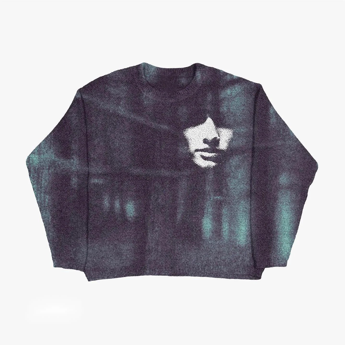 Gothic-Inspired Women's Pullover Sweater for Autumn & Winter