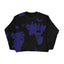 Gothic-Inspired Women's Pullover Sweater for Autumn & Winter