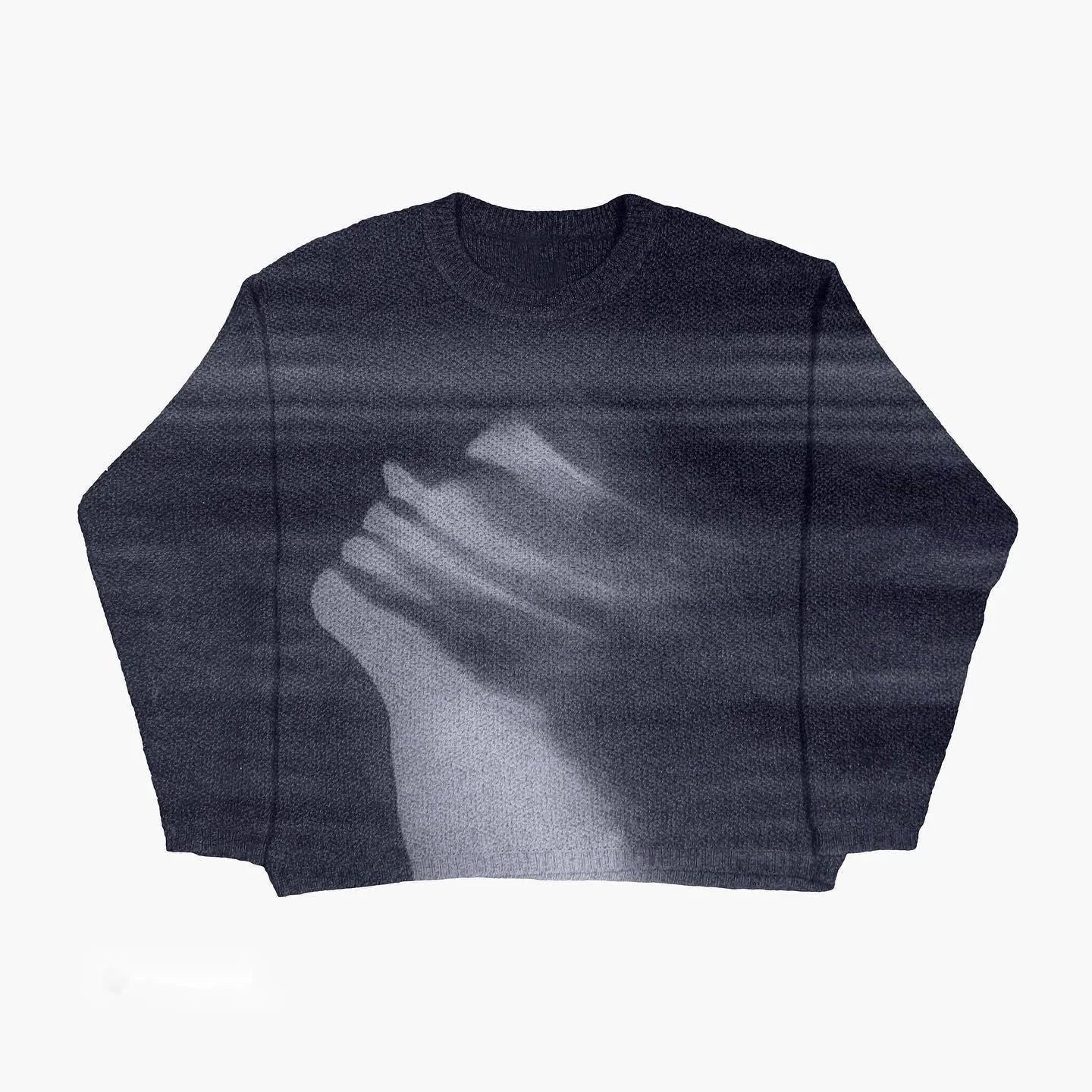 Gothic-Inspired Women's Pullover Sweater for Autumn & Winter