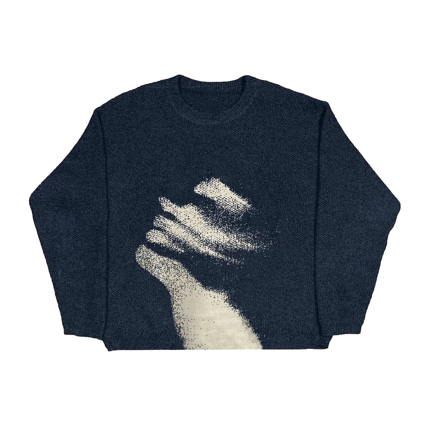 Gothic-Inspired Women's Pullover Sweater for Autumn & Winter