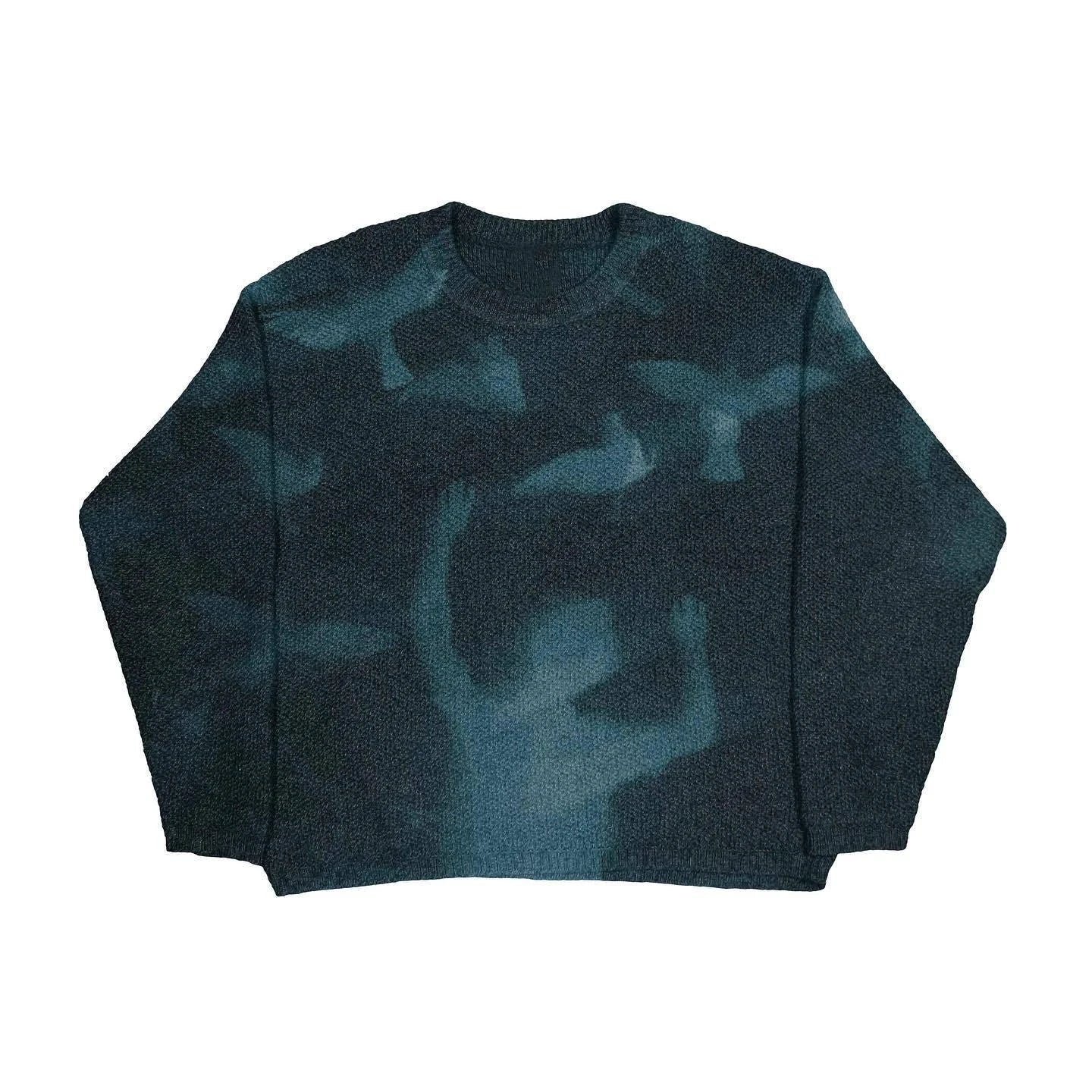 Gothic-Inspired Women's Pullover Sweater for Autumn & Winter