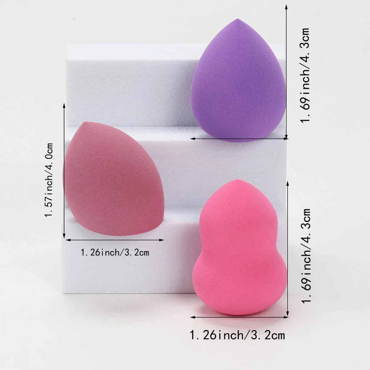 Ensemble de Sponges de Beauté Premium - Application de Maquillage Polyvalente