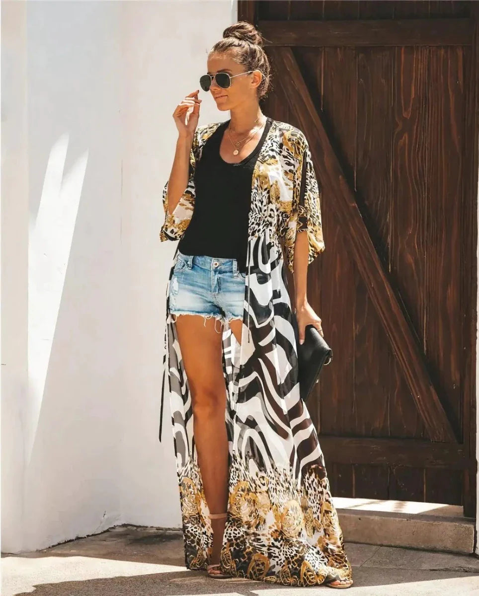 Vestido Kimono Breeze - Estilo Verano Sin Esfuerzo