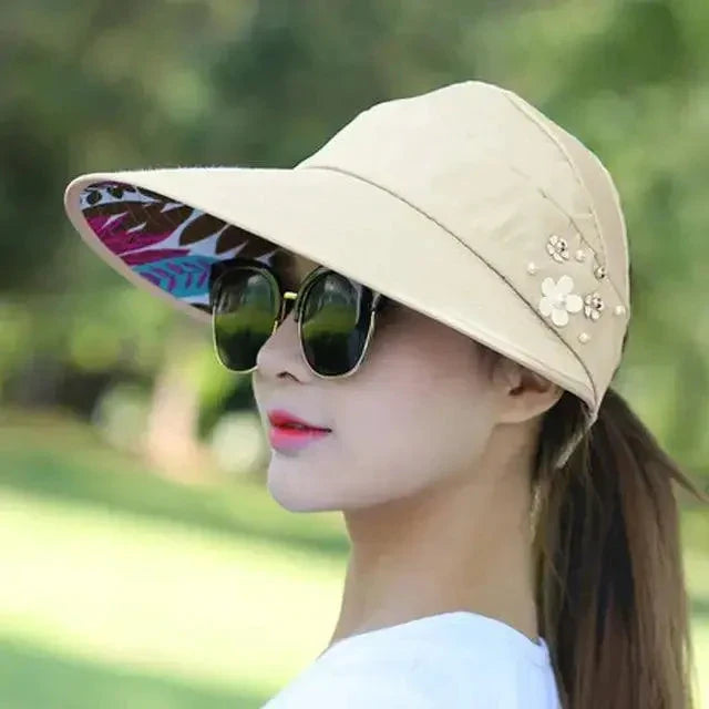 Sombrero Visera Perla Breezy - Elegante Protección Solar