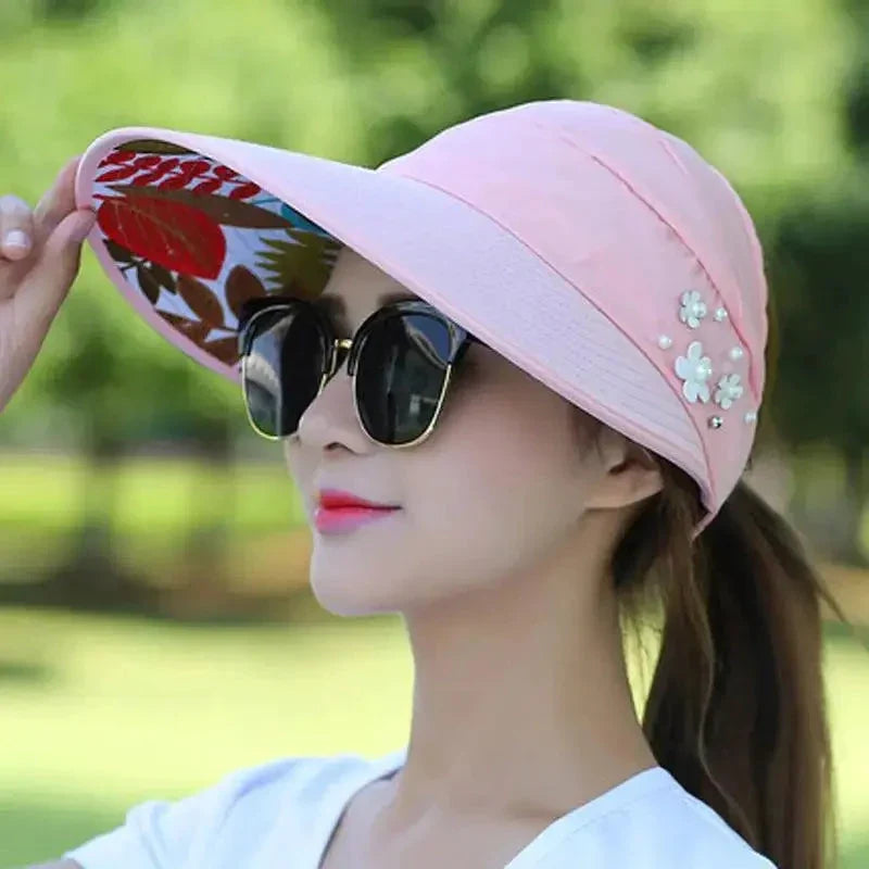 Sombrero Visera Perla Breezy - Elegante Protección Solar