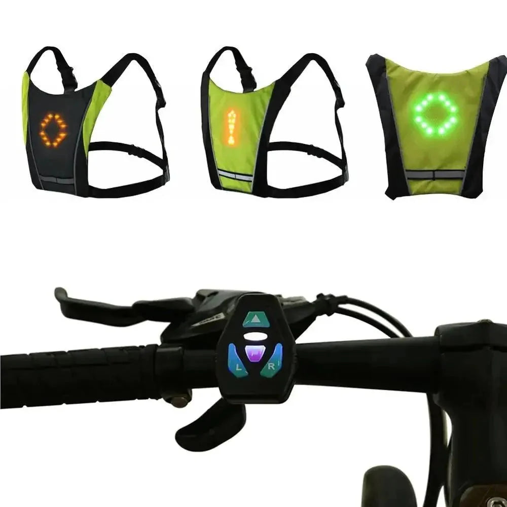 Chaleco de Ciclismo LED BrightRide con Almacenamiento