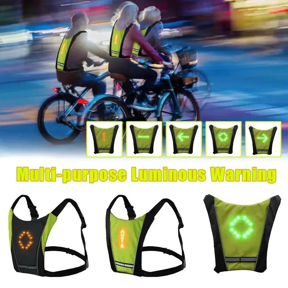 Chaleco de Ciclismo LED BrightRide con Almacenamiento