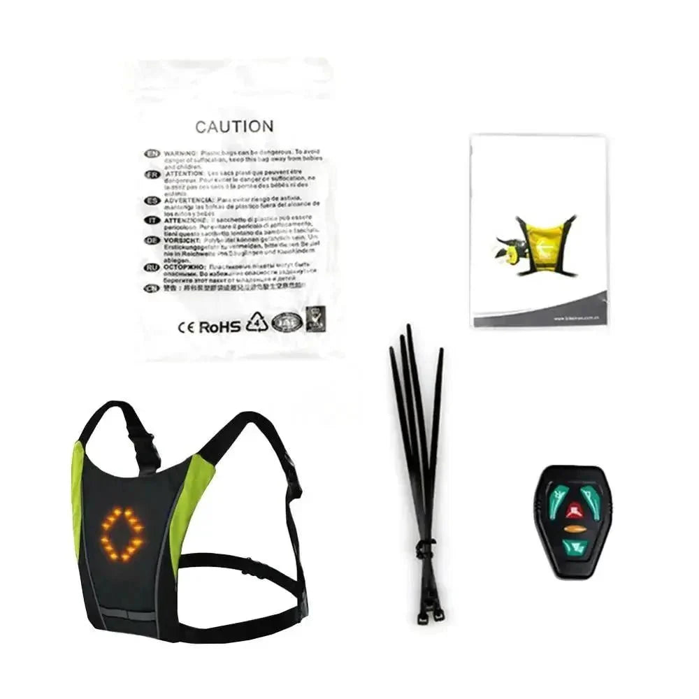 Chaleco de Ciclismo LED BrightRide con Almacenamiento