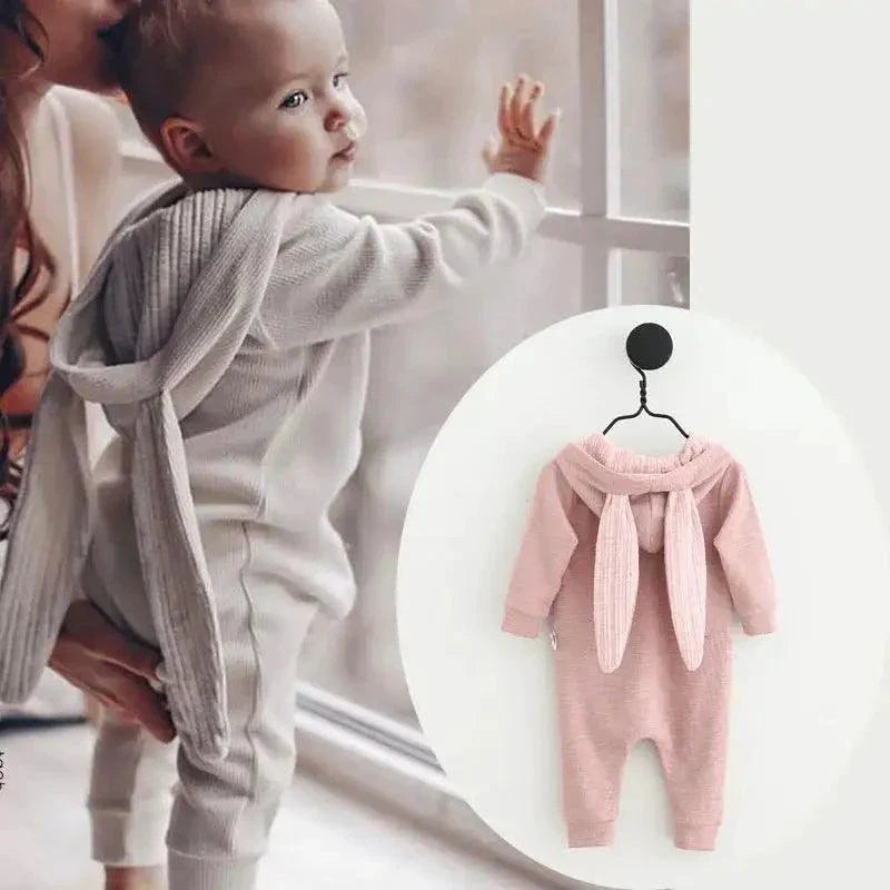 Body de bébé avec oreilles de lapin - Combinaisons en coton adorables
