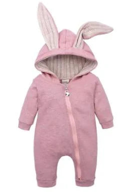 Body de bébé avec oreilles de lapin - Combinaisons en coton adorables