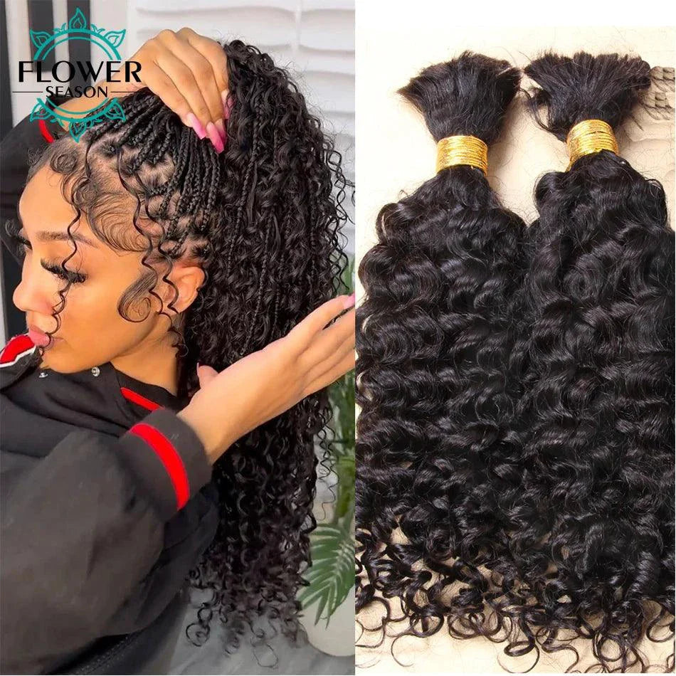 Burmese Boho Braids - Double Drawn Curly Human Hair Extensions