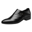Zapatos de Cuero de Punta Casual para Hombre