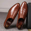 Zapatos de Cuero de Punta Casual para Hombre