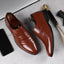Zapatos de Cuero de Punta Casual para Hombre