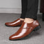 Zapatos de Cuero de Punta Casual para Hombre