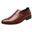 Zapatos de Cuero de Punta Casual para Hombre
