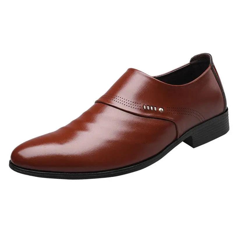 Zapatos de Cuero de Punta Casual para Hombre
