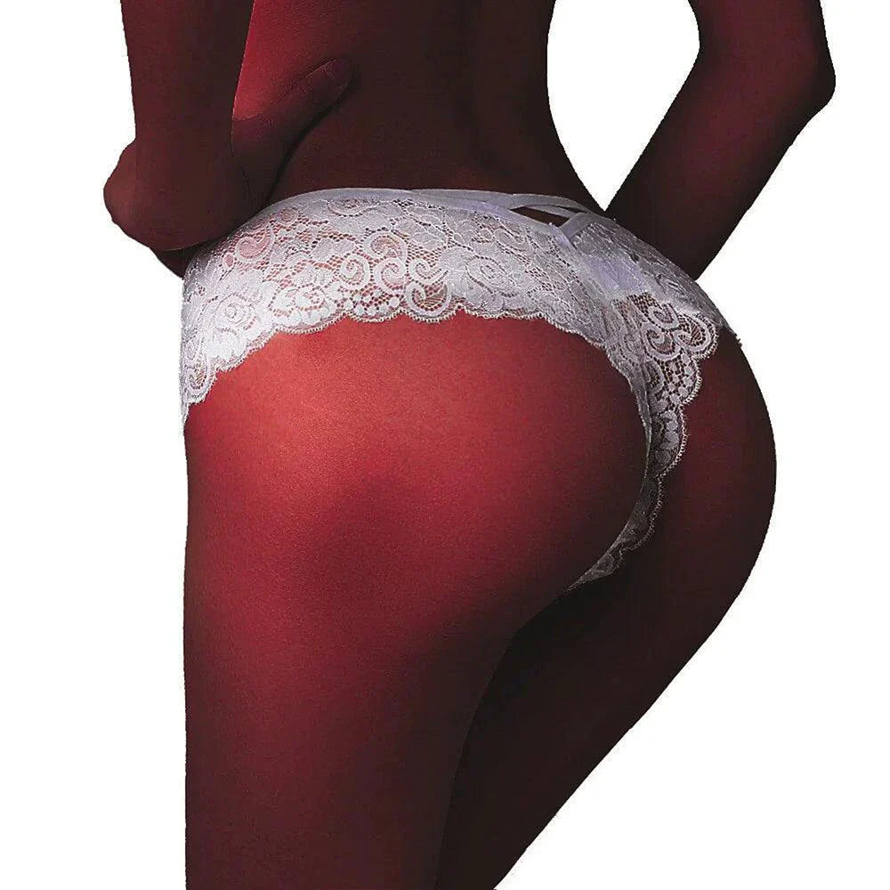 Pack de 4 Pantalones de Encaje G-String Chic para Mujeres