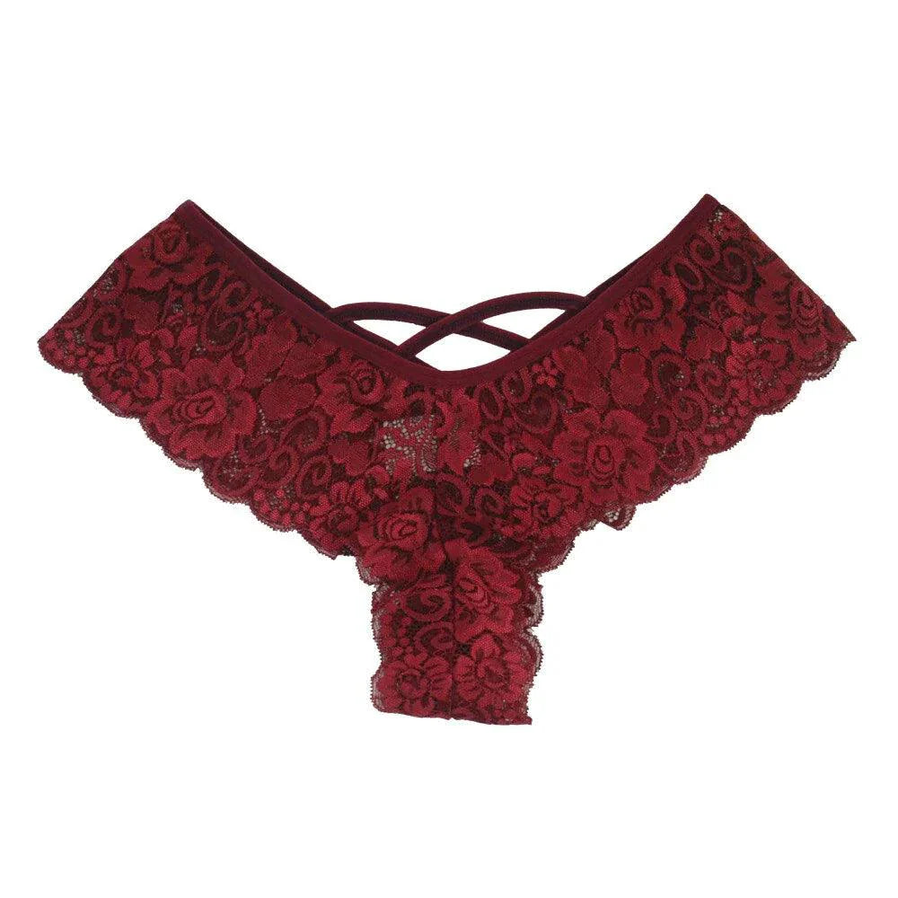 Pack de 4 Pantalones de Encaje G-String Chic para Mujeres